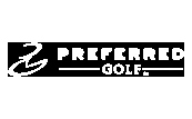 Preferred Golf logo on footer section. Link to external website.