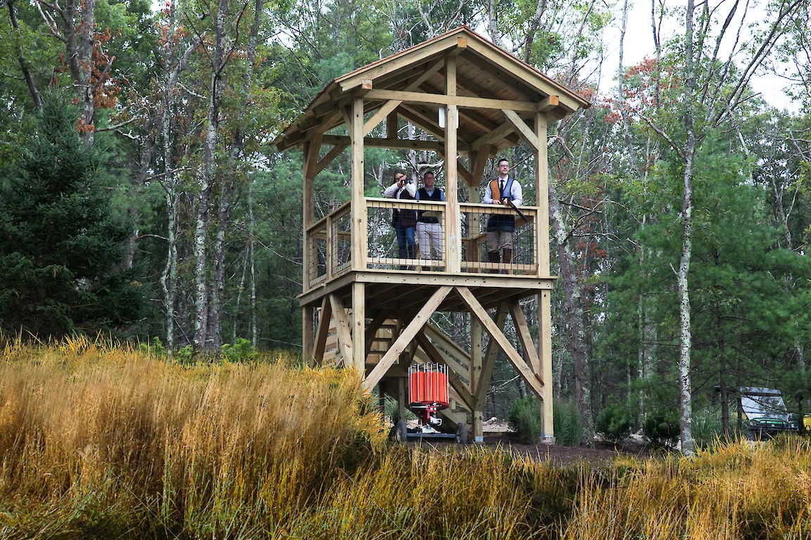A Clay Shooting Station At The Preserve’s Best In Class Course 