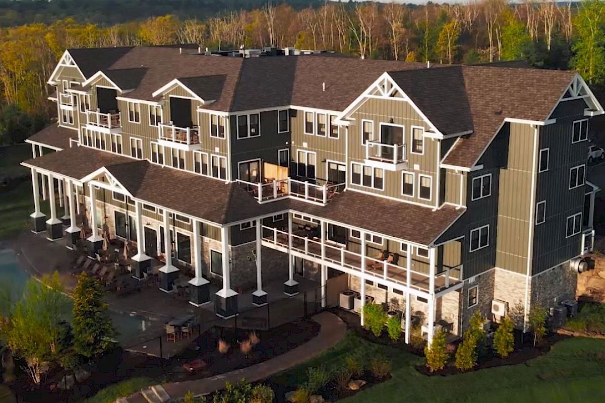 Hilltop Lodge at The Preserve Sporting Club with scenic vistas and luxury amenities.