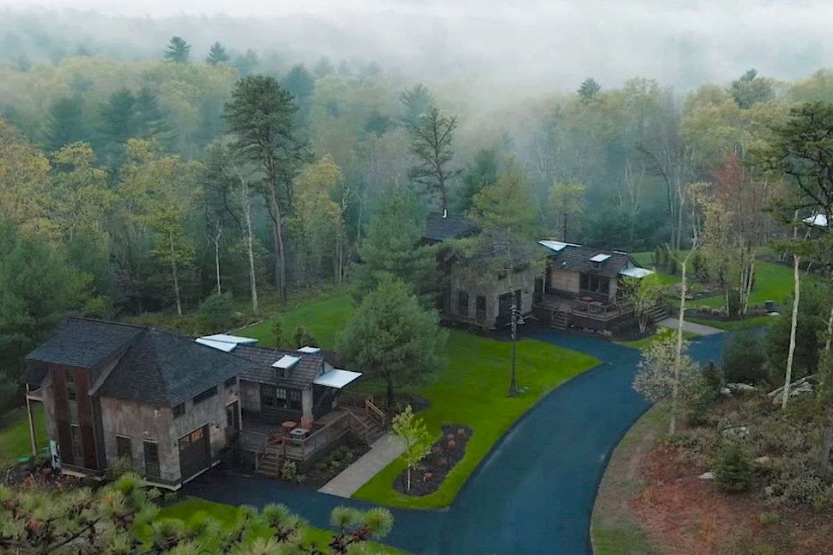 Charming tiny homes set among the forest at The Preserve Sporting Club & Resort.