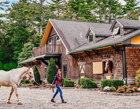 The Preserve Resort & Spa’s serene setting with equestrian facilities as highlighted in Equestrian Living.