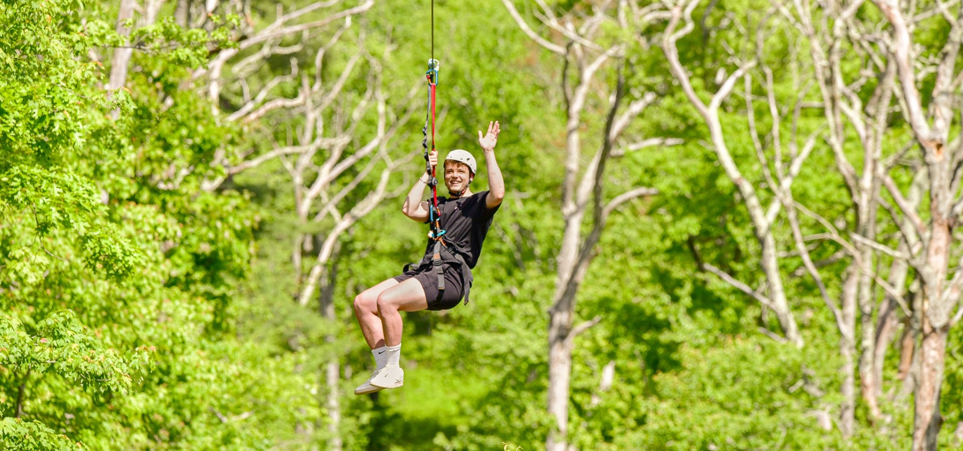 Adventurous ziplining at The Preserve Resort & Spa