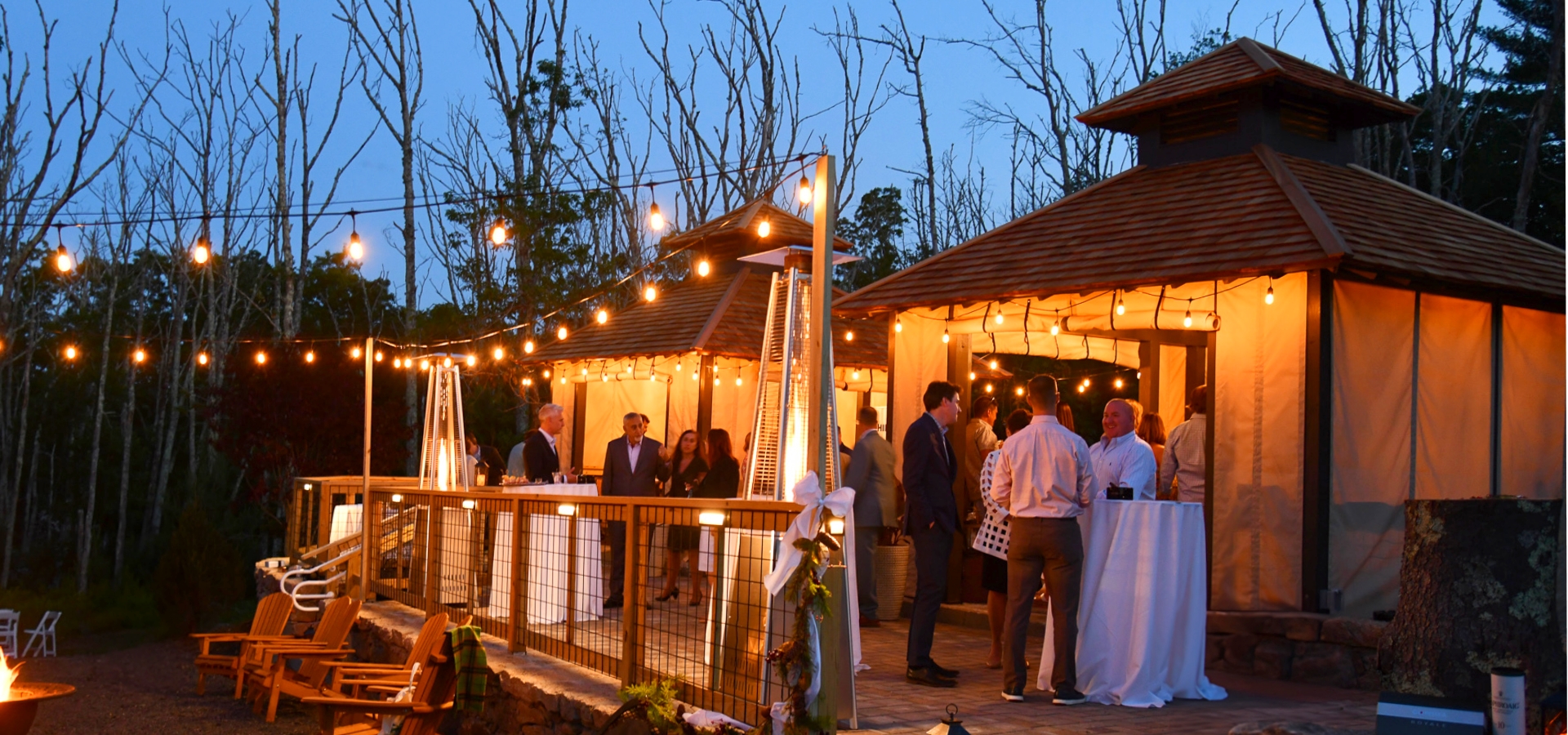 An enchanting evening of scotch and cigars under the stars at The Preserve Resort & Spa, Rhode Island.