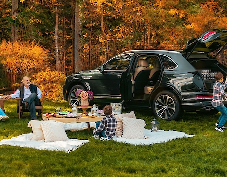 Family enjoys a picnic at The Preserve Resort & Spa, RI